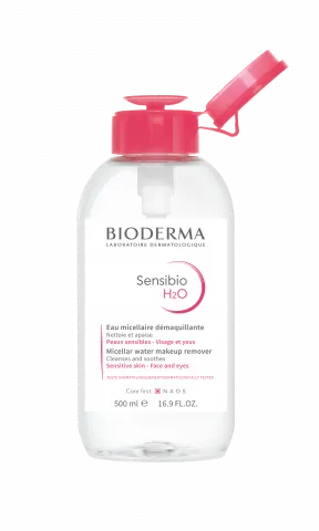 Bioderma Sensibio H2O ขวดปั๊ม 500 ml เปิดฝา