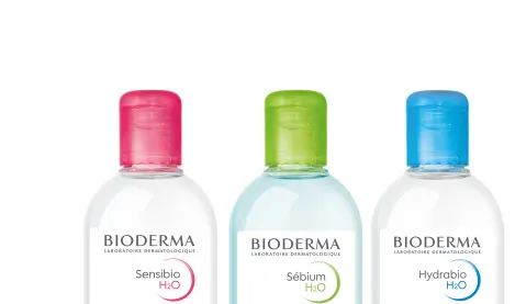 H2O micellar water bottles